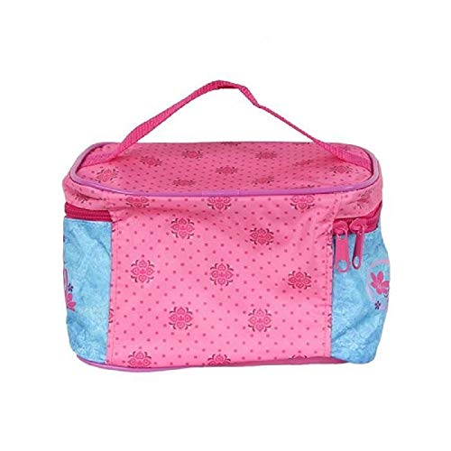 BWR Frozen - Neceser cuadrado para maquillaje y accesorios con Anna y Elsa