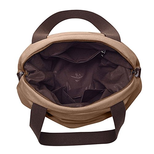 BYD - Mujeres Bolsa de lona Bolsos bandolera Multifuncional Retro Tote Carteras de mano