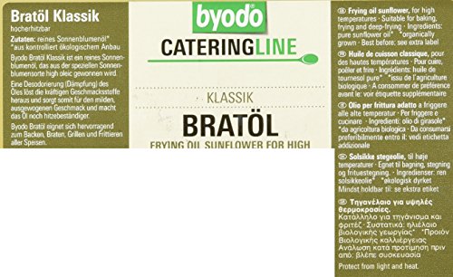 Byodo - Aceite para asar (1 bote de 5 L, ecológico)