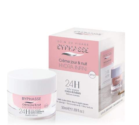 Byphasse - Crema Hydra Infini 24H día y noche, 50 ml, para todo tipo de pieles