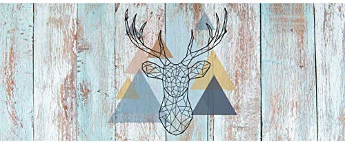 Cabecero Cama PVC Impresión Digital | Ciervo con Triangulos 150 x 60 cm | Cabecero Original y Económico
