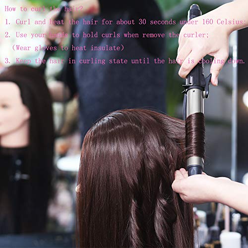 Cabeza Maniquí Peluqueria practicas Formación muñeca de la cosmetología 100% Cabello sintético (con soporte) ESK4P