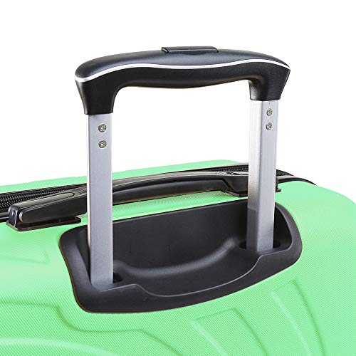 Cabin Max Velocity - Maleta para Equipaje de Cabina Ligera | Trolley de ABS con Ruedas de 55 x 40 x 20 cm Extensible a 55 x 40 x 25 cm Aprobado para Vuelo en Ryanair, EasyJet, BA (Verde Menta)
