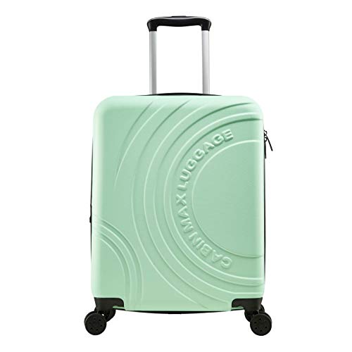 Cabin Max Velocity - Maleta para Equipaje de Cabina Ligera | Trolley de ABS con Ruedas de 55 x 40 x 20 cm Extensible a 55 x 40 x 25 cm Aprobado para Vuelo en Ryanair, EasyJet, BA (Verde Menta)