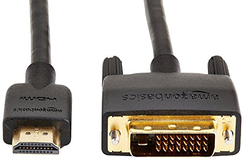 Cable adaptador de AmazonBasics 2.0 HDMI a DVI negro - 1.83m (no para conexión a puertos SCART o VGA)