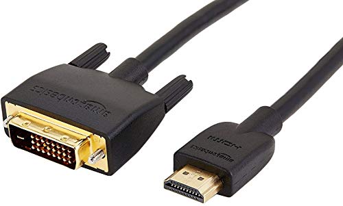 Cable adaptador de AmazonBasics 2.0 HDMI a DVI negro - 1.83m (no para conexión a puertos SCART o VGA)
