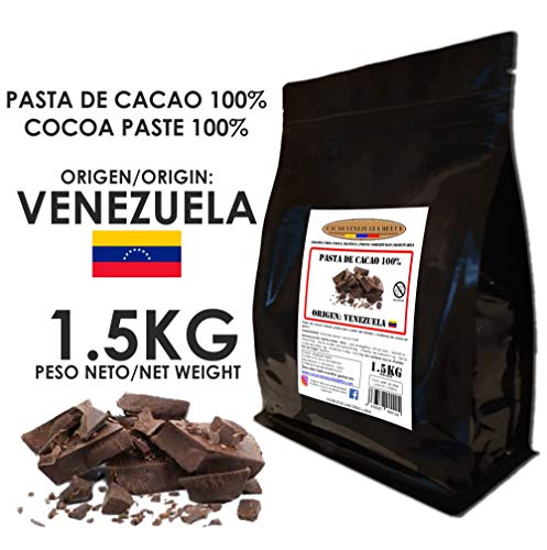 Cacao Venezuela Delta - Chocolate Negro Puro 100% · Origen Venezuela (Pasta, Masa, Licor De Cacao 100%) · 1,5kg