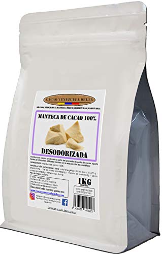 Cacao Venezuela Delta · Manteca De Cacao 100% · Desodorizada · 1kg - Calidad Extra
