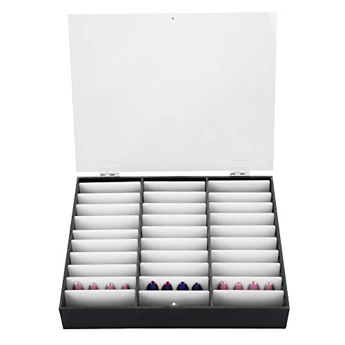 Caja de almacenamiento extraíble para decoración de uñas, 33 cuadrícula