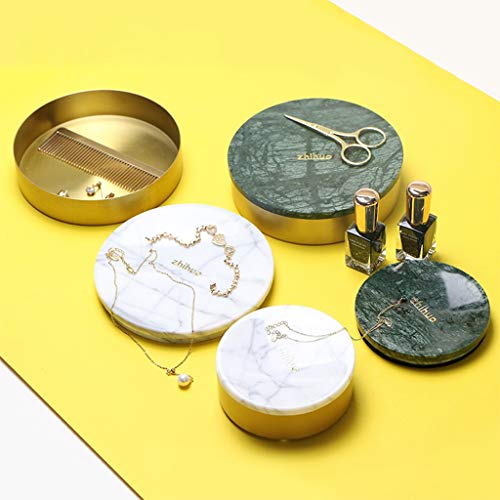 Caja De Joyería Caja De Exhibición De Joyería Caja De Joyería De Mesa De Mármol Natural Tocador De Gran Capacidad Caja De Almacenamiento Cosmética Caja De Almacenamiento De Decoración De Joyería Multi