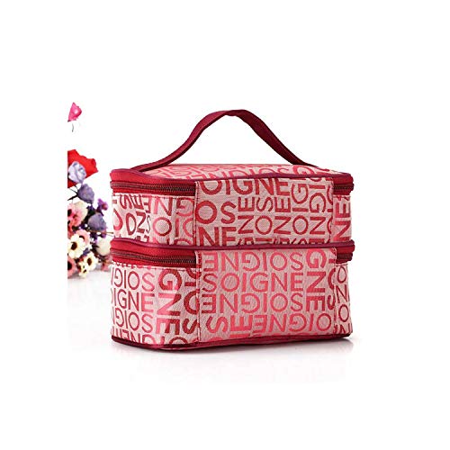 Cajones Organizador de Maquillaje | Cremallera Hombre Mujer Bolsa de maquillaje Bolsa de cosméticos Estuche de belleza Organizador de maquillaje Kits de neceser de almacenamiento Bolsa de lavado de viaje-Ceja oscura