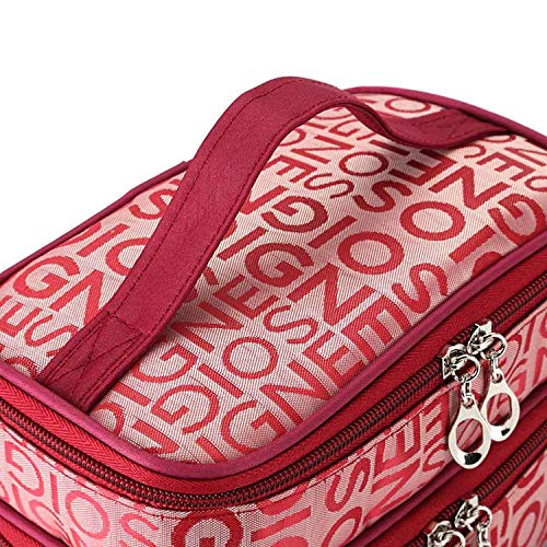 Cajones Organizador de Maquillaje | Cremallera Hombre Mujer Bolsa de maquillaje Bolsa de cosméticos Estuche de belleza Organizador de maquillaje Kits de neceser de almacenamiento Bolsa de lavado de viaje-Ceja oscura