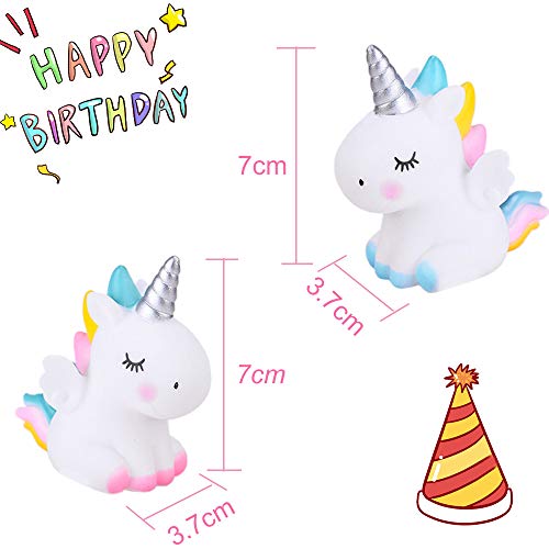 Cake Topper Unicornio, Decoración De Pastel De Unicornio, Decoracion Tarta Unicornio, Unicornio Cloud Rainbow para Cumpleaños Decoración de La Torta del Banquete de Boda (11Piezas)