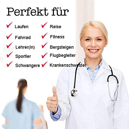 Calcetines de compresión Medias de compresión para Hombres y Mujeres Aptos para Correr, Enfermeras, férulas de espinilla, Viajes en avión y Embarazo de Maternidad Mejor circulación sanguínea