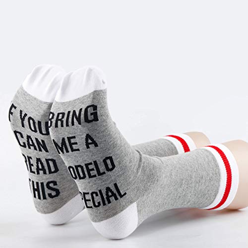 Calcetines de regalo para amantes de la cerveza modelo especial regalo para los amantes de Guinness If You Can Read This bring me a modelo especial Gris U-modelo Especial M