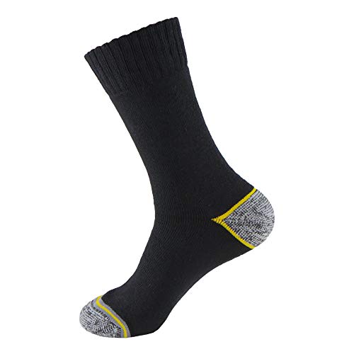 Calcetines de TRABAJO (3 pares) ideales para botas de trabajo o calzado de seguridad. Con goma ANTI-PRESION y talón y puntera reforzados. También son idóneos para deportes de invierno. (43-46)