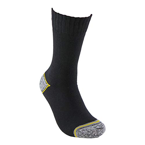 Calcetines de TRABAJO (3 pares) ideales para botas de trabajo o calzado de seguridad. Con goma ANTI-PRESION y talón y puntera reforzados. También son idóneos para deportes de invierno. (43-46)