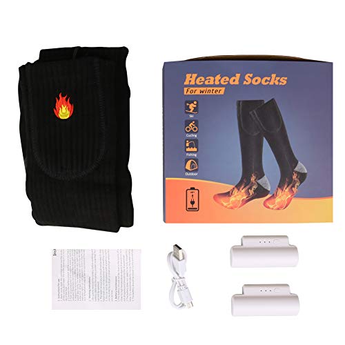 Calcetines Térmicos Eléctricos Recargable Con 3 Ajustes De Calefacción, Calcetines Térmicos De Invierno Para Hombres Mujeres, 3,7 V 2200 mAh Calentador De Pies Para Senderismo, Caza, Camping, Esquí