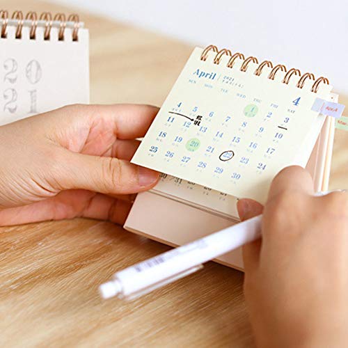 Calendario de escritorio 2020-2021 Calendario mensual, Mini calendario de escritorio, 2020 Planificador semanal, Mini calendario de notas, 2020.9-2021.12 para la planificación para el próximo mes (08)