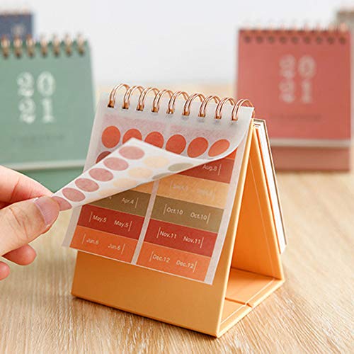 Calendario de escritorio 2020-2021 Calendario mensual, Mini calendario de escritorio, 2020 Planificador semanal, Mini calendario de notas, 2020.9-2021.12 para la planificación para el próximo mes (08)