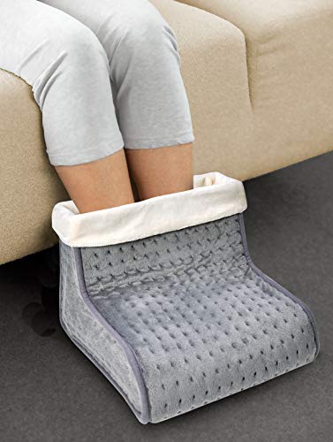 Calentador de Pies Promed KFS-100, Funda Eléctrica para Pies con 3 Niveles de Temperatura y Apagado Automático, Hasta El Número de Zapatos 46, Protección Contra El Sobrecalentamiento