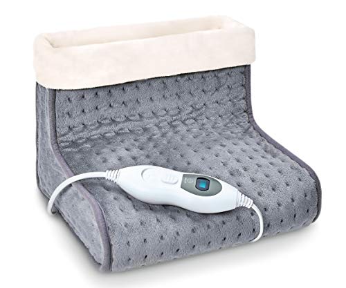 Calentador de Pies Promed KFS-100, Funda Eléctrica para Pies con 3 Niveles de Temperatura y Apagado Automático, Hasta El Número de Zapatos 46, Protección Contra El Sobrecalentamiento