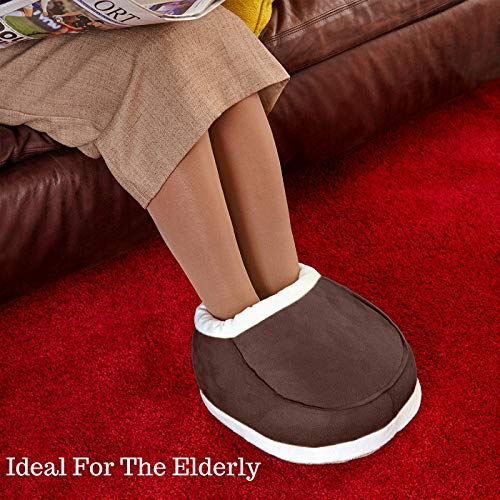 Calentador de pies, sin electricidad, ayuda a la mala circulación de pies y artritis (Chocolate)