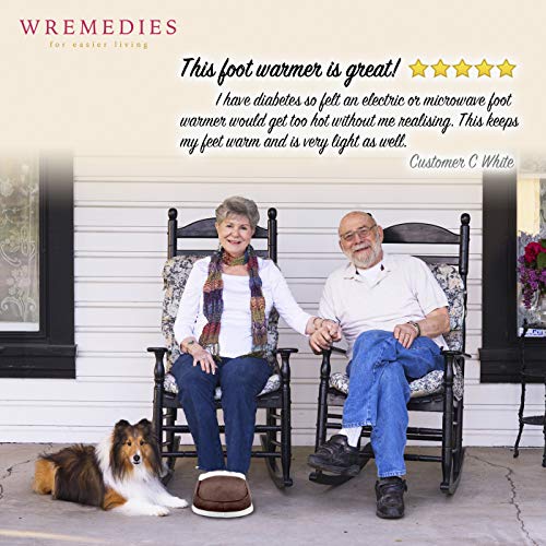 Calentador de pies, sin electricidad, ayuda a la mala circulación de pies y artritis (Chocolate)