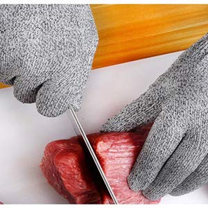 CalmaDragon Guantes Resistentes a Cortes para Alimentos Preteccion para Cocina y Aire Libre Nivel 5 Guantes a Prueba de Corte. (ExtraLarge)