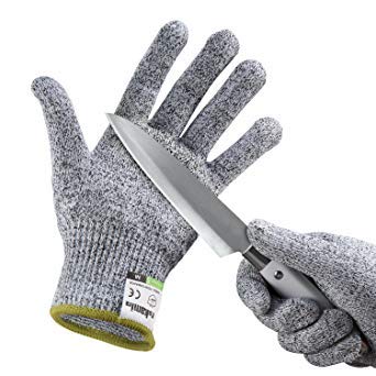 CalmaDragon Guantes Resistentes a Cortes para Alimentos Preteccion para Cocina y Aire Libre Nivel 5 Guantes a Prueba de Corte. (ExtraLarge)