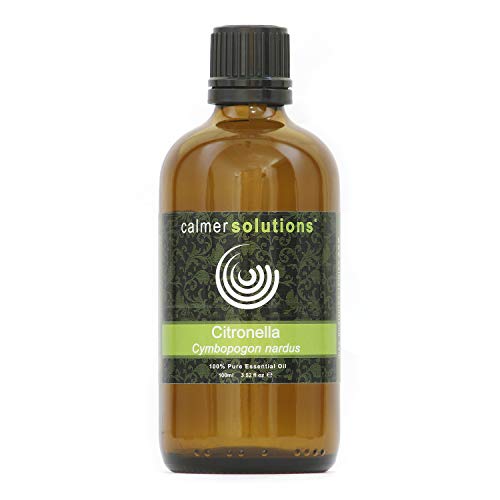 Calmer Solutions Citronela 100% Aceite De Aromaterapia Esencial Puro 100ml