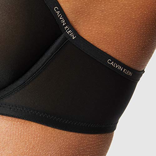 Calvin Klein Demi Unlined Sujetador, Negro (Black 001), 75B (Talla del fabricante: 0B34) para Mujer