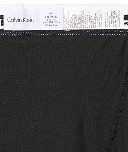 Calvin Klein Hombre - Pack de 3 bóxers de tiro medio - Cotton Stretch, Negro, M, (Pack de 3)