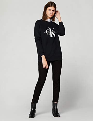 Calvin Klein J20J207877 Sudadera, Negro (CK Black 099), L para Mujer