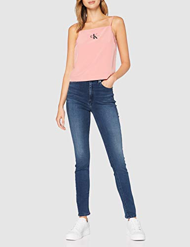 Calvin Klein Poly Satin Weave Camisole Blusa, Rosa (Brandied Apricot VAZ), 40 (Talla del Fabricante: Large) para Mujer