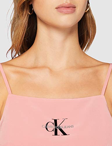 Calvin Klein Poly Satin Weave Camisole Blusa, Rosa (Brandied Apricot VAZ), 40 (Talla del Fabricante: Large) para Mujer