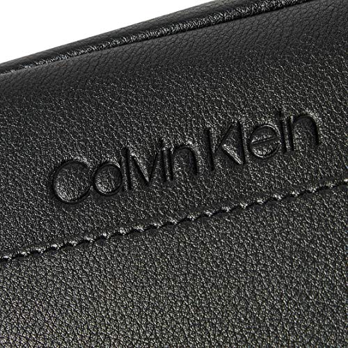 Calvin Klein - Sliver Washbag, Carteras Hombre, Negro (Black/Steel Blue), 1x1x1 cm (W x H L)