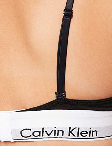 Calvin Klein Triangle Unlined Sujetador de triángulo, Negro (Black 001), K (Talla del Fabricante: X-Small) para Mujer