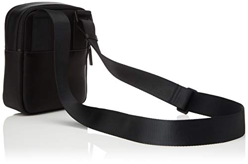 Calvin Klein - United Pu 2g Mini Reporter, Shoppers y bolsos de hombro Hombre, Negro (Blackwhite Black), 1x1x1 cm (W x H L)