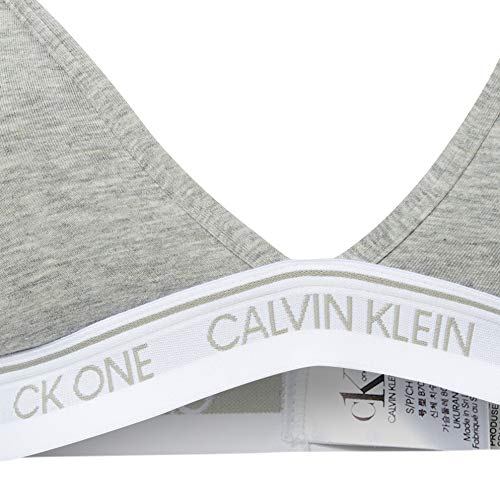 Calvin Klein Unlined Triangle Almohadillas y Rellenos de Sujetador, Gris (Grey Heather 020), (Talla del Fabricante: Small) para Mujer