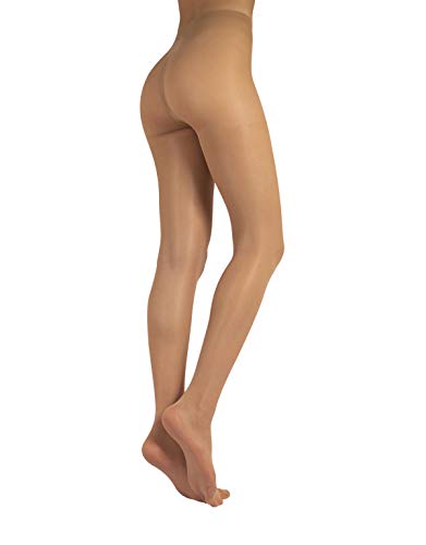 CALZITALY Medias Invisibles Refrescantes | Panty De Verano | Natural, Negro | S, M, L, XL | 7 DEN | Calcetería Italiana | (XL, Natural)