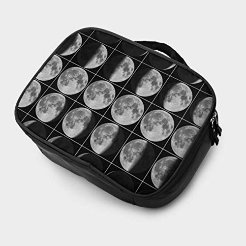 Cambio de Fase Lunar Costura Viaje Kid Maquillaje Bolsa Niña pequeña Bolsa de Maquillaje Bolsas de cosméticos para niños Bolsa Impresa multifunción para Mujeres