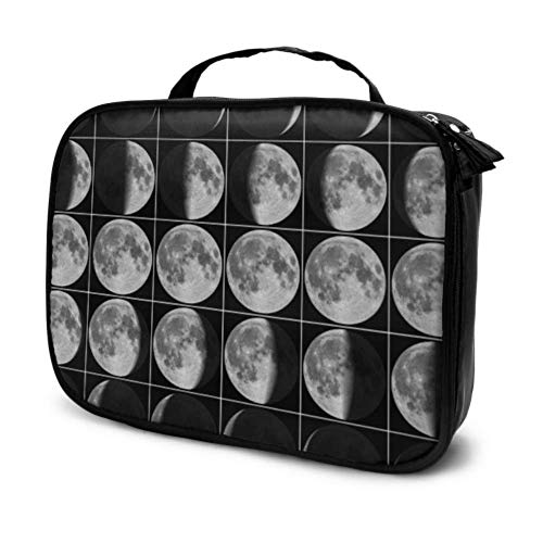 Cambio de Fase Lunar Costura Viaje Kid Maquillaje Bolsa Niña pequeña Bolsa de Maquillaje Bolsas de cosméticos para niños Bolsa Impresa multifunción para Mujeres