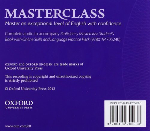 Cambridge English: Proficiency (CPE) Masterclass: Proficiency Masterclass. Class CD 2012 3rd Edition (Proficiency Masterclass Third Edition)