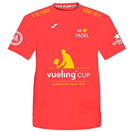 Camiseta Manga Corta Técnica Vueling Cup Hombre Coral Fluor L