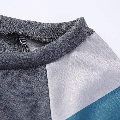 Camisetas de Mujer Manga Largas Invierno Tallas Grandes PAOLIAN Camisetas Basicas Otoño Rayas Blusas Tops para Mujer Elegante Fiesta Primavera Casual Cuello Redondo