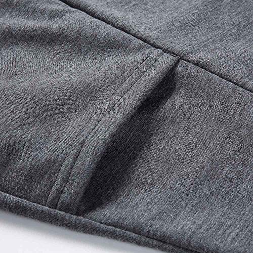 Camisetas Manga Largas Cremalleras Tallas Grandes Mujer Otoño 2018 PAOLIAN Sudaderas con Capucha Largas Deporte Fitness Vestido Blusas Elegante Fiesta Invierno Señora Tops Primavera