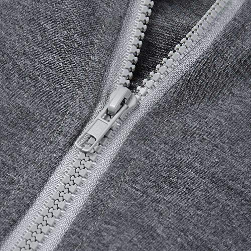 Camisetas Manga Largas Cremalleras Tallas Grandes Mujer Otoño 2018 PAOLIAN Sudaderas con Capucha Largas Deporte Fitness Vestido Blusas Elegante Fiesta Invierno Señora Tops Primavera