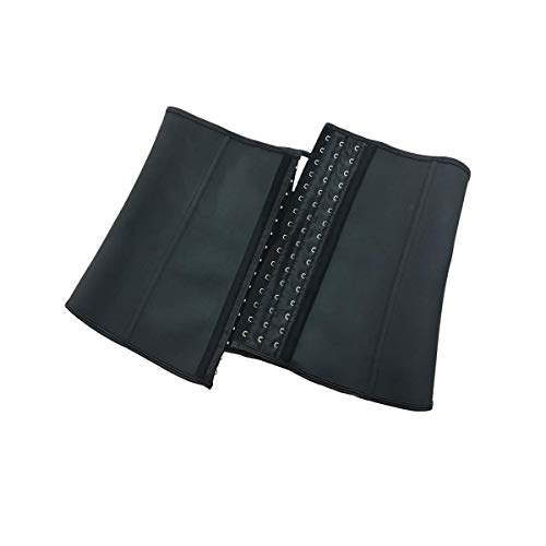 Camisin 100% látex hombres cintura entrenador corsés con hueso de acero sudor cinturón sauna traje para fitness