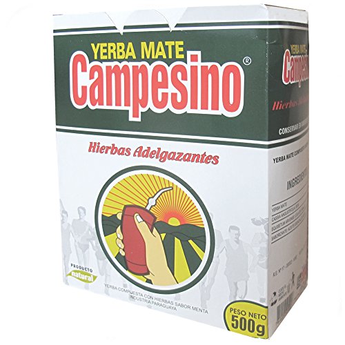 Campesino-Yerba mate sabor menta con hierbas adelgazantes 500g by Kaptalanshop